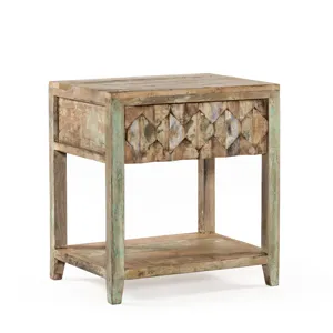 Ibiza 24" Nightstand in Vintage Teal Reclaimed Wood