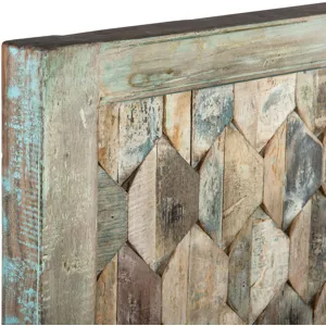 Ibiza King Bed in Vintage Teal Reclaimed Wood