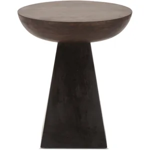 Jaipur 18" Round Accent Table in Two Tone