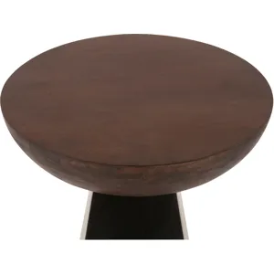 Jaipur 18" Round Accent Table in Two Tone