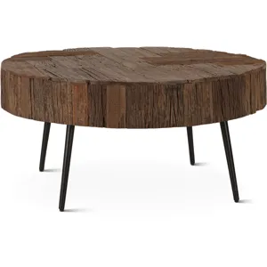 Jaipur 38" Round Coffee Table in Reclaimed Wood