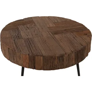 Jaipur 38" Round Coffee Table in Reclaimed Wood