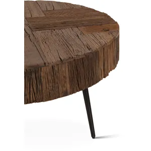 Jaipur 38" Round Coffee Table in Reclaimed Wood