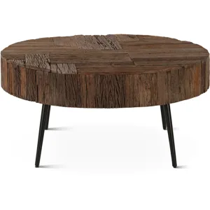 Jaipur 38" Round Coffee Table in Reclaimed Wood