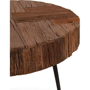 Jaipur 38" Round Coffee Table in Reclaimed Wood