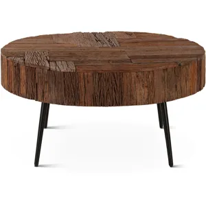 Jaipur 38" Round Coffee Table in Reclaimed Wood