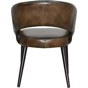Kent Turner 23" Dining Chair in Antique Whiskey with Walnut Legs