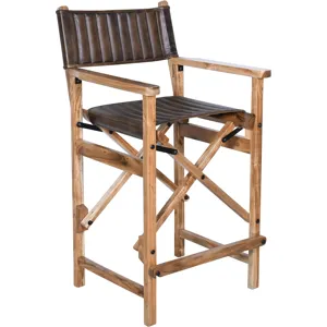 Leeds 23" Folding Counter Chair in Antique Whiskey