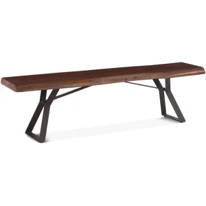 London Loft 72" Bench in Walnut