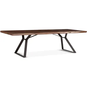 London Loft 106" Dining Table in Walnut