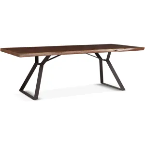 London Loft 80" Dining Table in Walnut