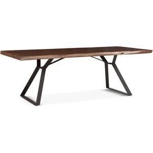 London Loft 94" Dining Table in Walnut
