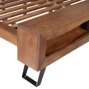 London Loft King Bed in Walnut