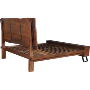 London Loft King Bed in Walnut
