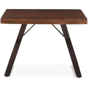 London Loft 23" Side Table in Walnut