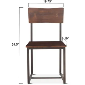 Loft 18" Dining Chair in Walnut