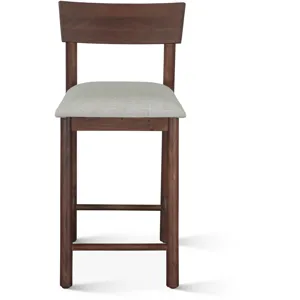 Lenox 18" Upholstered Counter Chair in Walnut