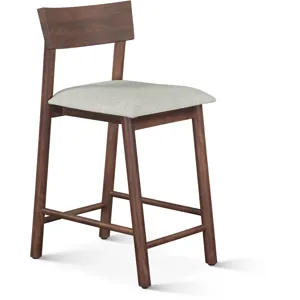 Lenox 18" Upholstered Counter Chair in Walnut