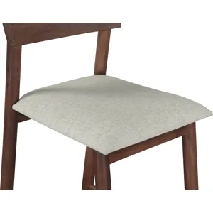 Lenox 18" Upholstered Counter Chair in Walnut