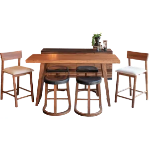Lenox 17" Counter Stool in Walnut