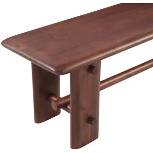 Lenox Loch 64" Bench in Walnut