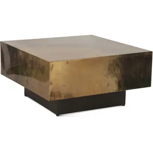 Moab 35" Coffee Table in Oxidized Copper