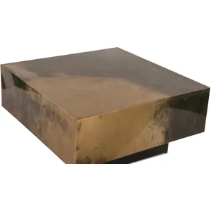 Moab 35" Coffee Table in Oxidized Copper