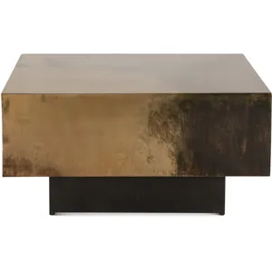 Moab 35" Coffee Table in Oxidized Copper