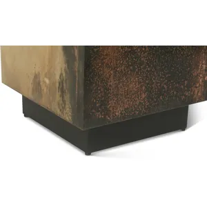 Moab 20" Side Table in Oxidized Copper