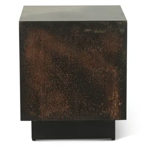 Moab 20" Side Table in Oxidized Copper