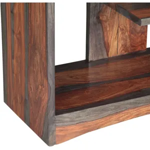 Meridian 34" Open Bookshelf in Capri Sheesham
