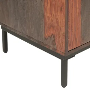 Meridian 35" Wide Tall Bar Cabinet in Capri Sheesham
