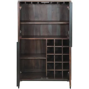 Meridian 35" Wide Tall Bar Cabinet in Capri Sheesham