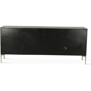 Mojave 83" Four Door Buffet in Desert Patina with Brass Base
