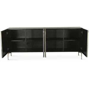 Mojave 83" Four Door Buffet in Desert Patina with Brass Base