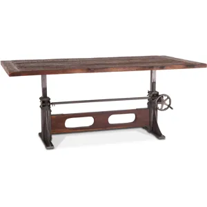 Manchester 84" Adjustable Dining Table in Natural Reclaimed