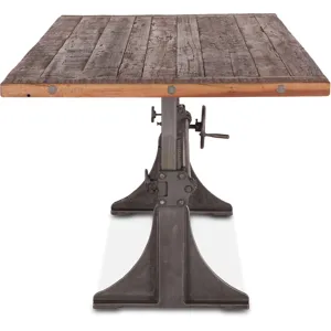 Manchester 84" Adjustable Dining Table in Natural Reclaimed