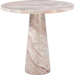 Nile 30" Round Dining Table in Brown Toronto Marble