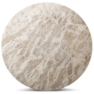 Nile 48" Round Dining Table in Capri Beige Marble