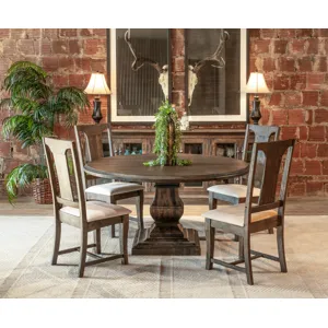 Nimes 18" Upholstered Dining Chair in Weathered Mango
