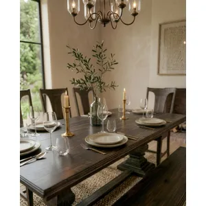 Nimes 84" Dining Table in Vintage Brown
