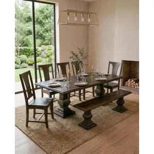 Nimes 84" Dining Table in Vintage Brown