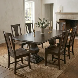 Nimes 84" Dining Table in Vintage Brown
