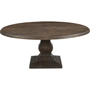 Nimes 60" Round Dining Table in Weathered Mango