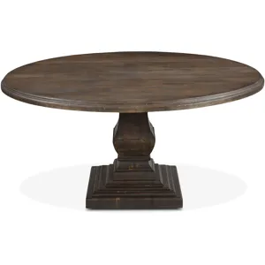 Nimes 60" Round Dining Table in Weathered Mango