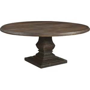 Nimes 60" Round Dining Table in Weathered Mango
