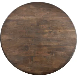 Nimes 60" Round Dining Table in Weathered Mango