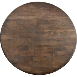 Nimes 60" Round Dining Table in Weathered Mango