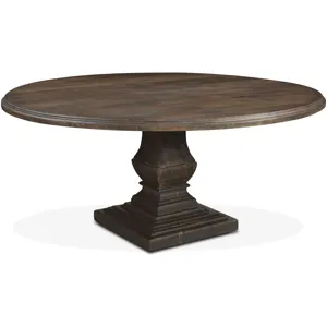 Nimes 72" Round Dining Table in Weathered Mango