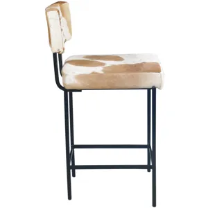 Nola 18" Counter Chair in Brown Hair on Hide